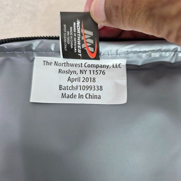 The Northwest Lunchbox New England Patriots Zippered 10" x 8" x 4" Navy Black - Picture 11 of 11